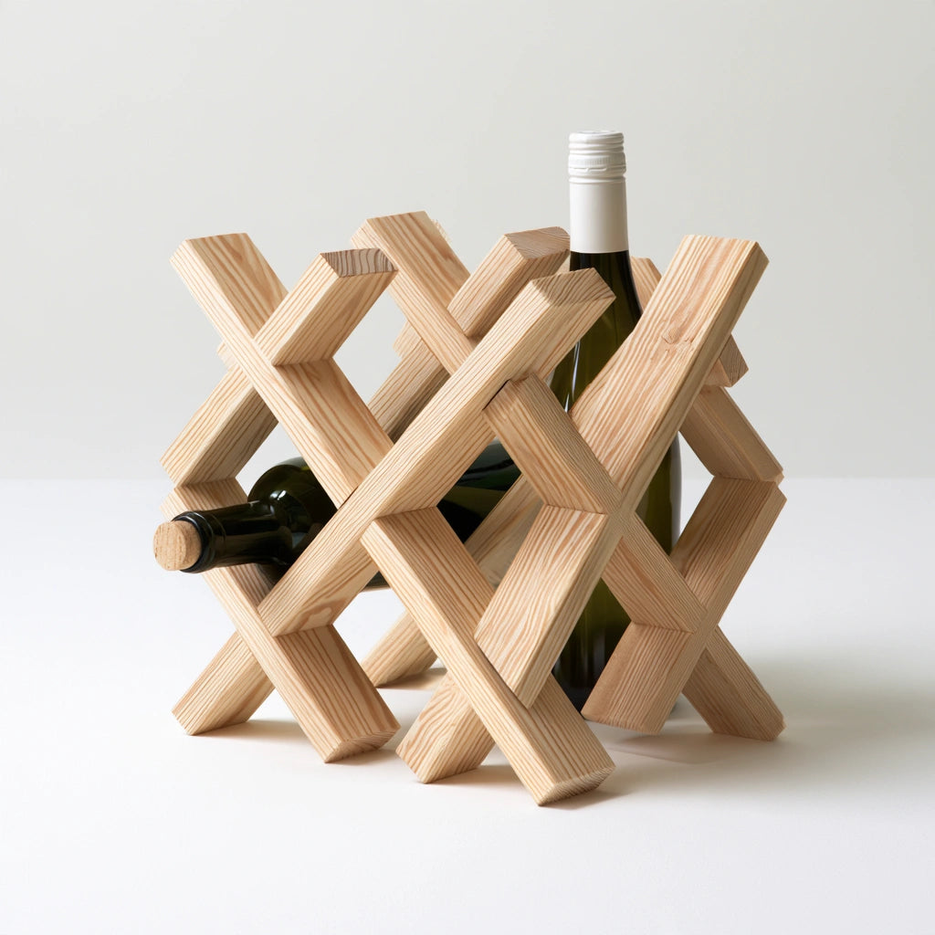 Stojak na wino, o nowoczesnej formie, kolor: szary
